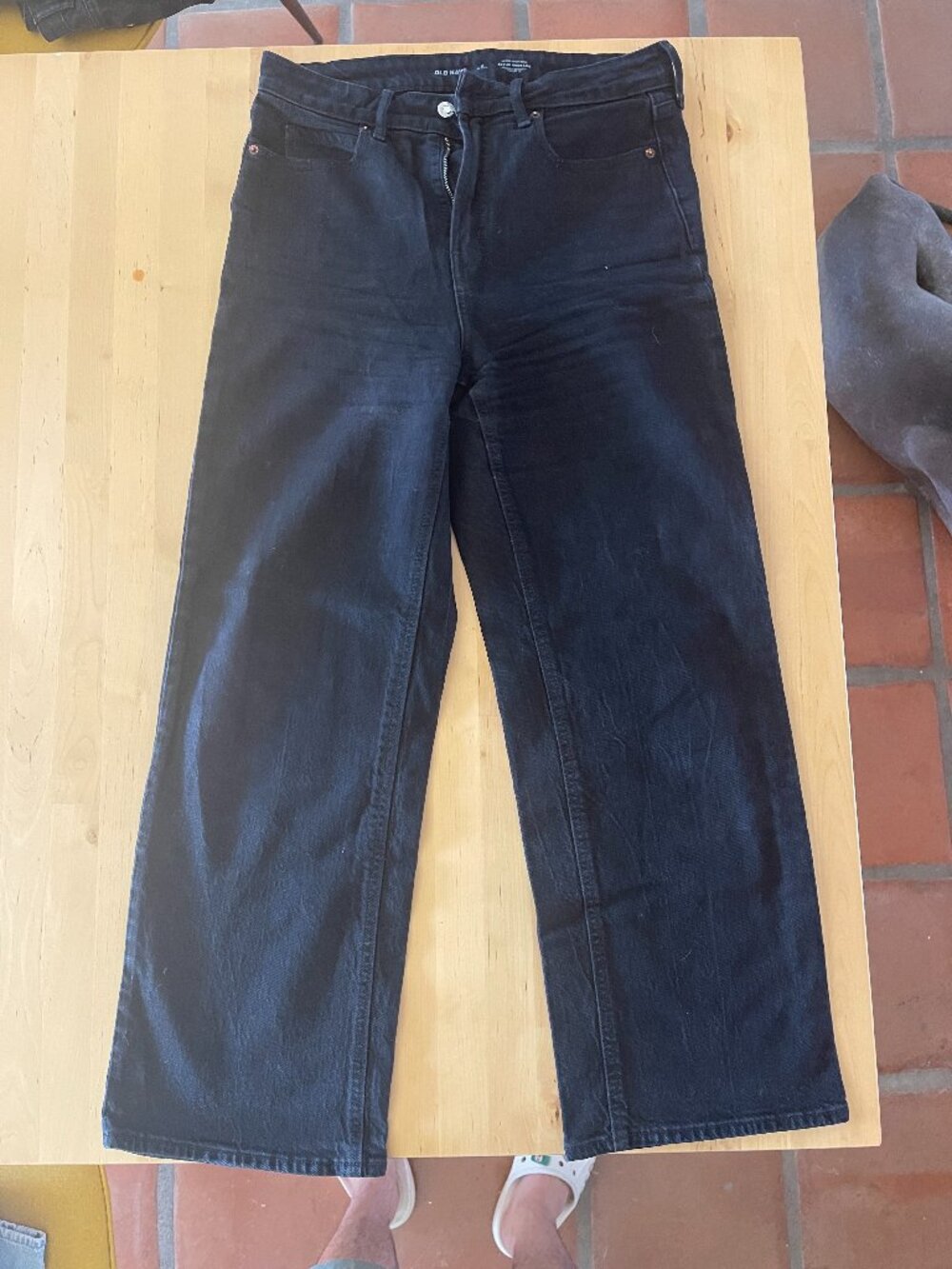 High Rise Wide Leg Jeans - 6 Petite